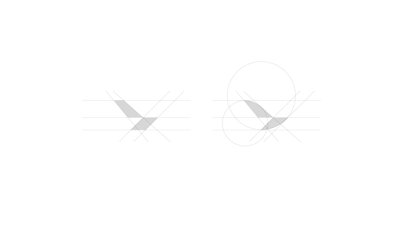 Geometric guides and circular construction of the Beyroute logo